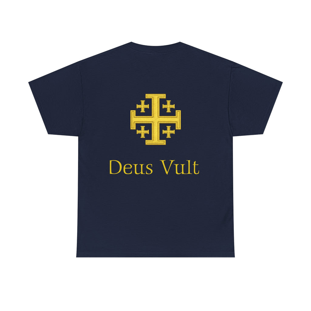 Gold Crusader Cross T-shirt