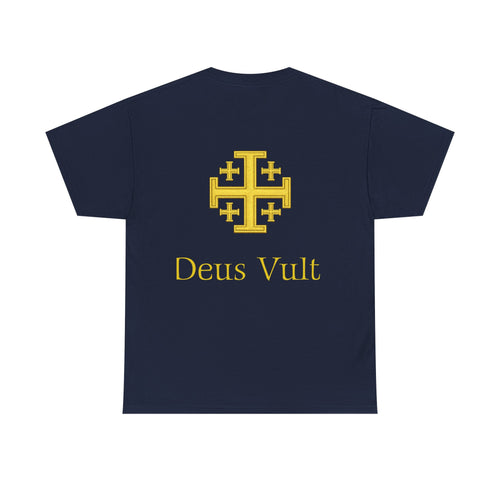 Gold Crusader Cross T-shirt